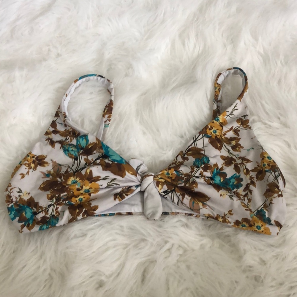 Vitamin A front tie swim top